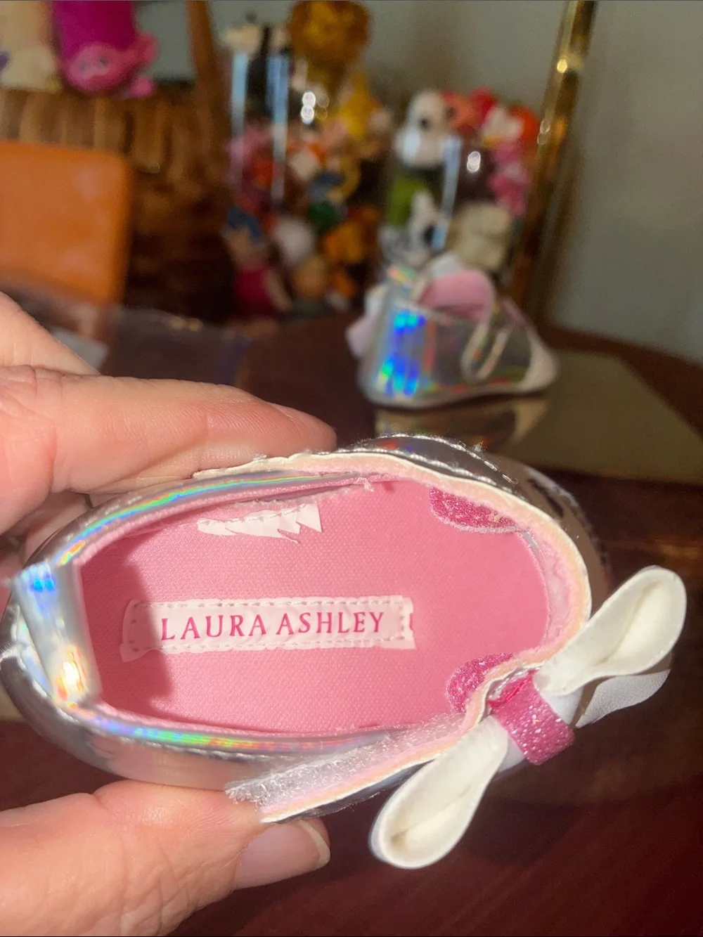 Laura Ashley Baby Bunny Crib Shoes - SZ 1